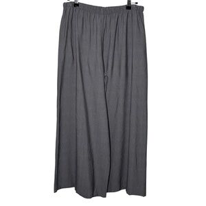 Niche Nilgun Derman Wide Leg Pant Women Medium Gray Palazzo Pull On Lagom Pocket